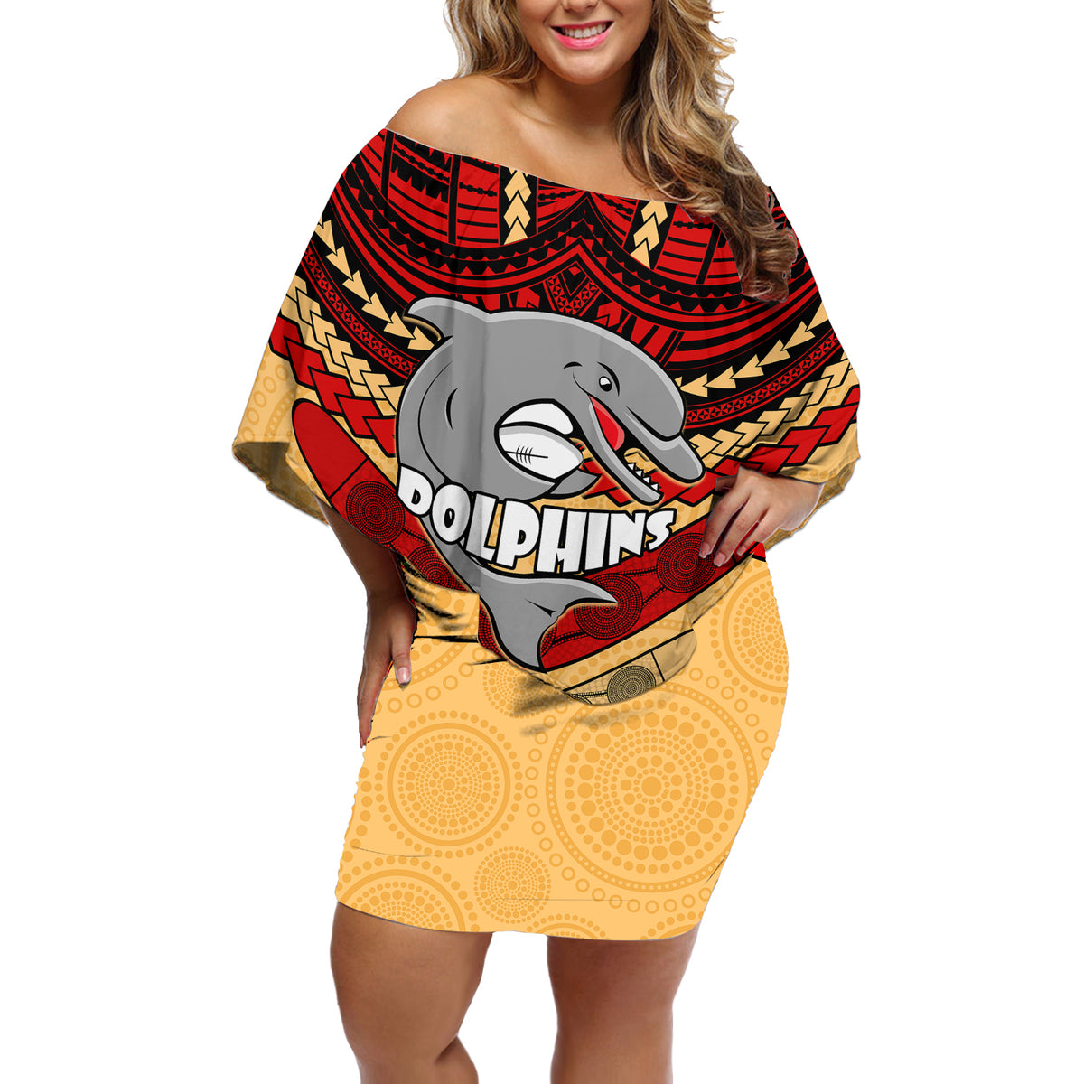 custom-dolphins-rugby-off-shoulder-short-dress-polynesian-and-aboriginal-vibe