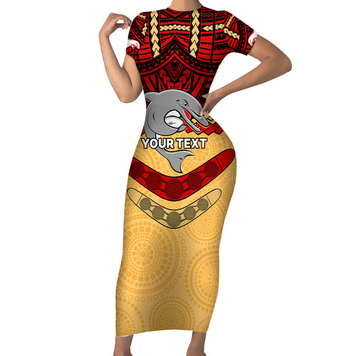 custom-dolphins-rugby-short-sleeve-bodycon-dress-polynesian-and-aboriginal-vibe