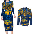 eels-rugby-couples-matching-long-sleeve-bodycon-dress-and-long-sleeve-button-shirts-polynesian-and-aboriginal-vibe