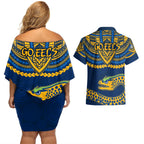 eels-rugby-couples-matching-off-shoulder-short-dress-and-hawaiian-shirt-polynesian-and-aboriginal-vibe