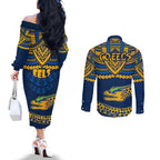 eels-rugby-couples-matching-off-the-shoulder-long-sleeve-dress-and-long-sleeve-button-shirts-polynesian-and-aboriginal-vibe