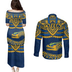 eels-rugby-couples-matching-puletasi-dress-and-long-sleeve-button-shirts-polynesian-and-aboriginal-vibe