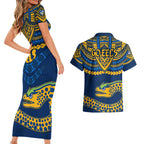 eels-rugby-couples-matching-short-sleeve-bodycon-dress-and-hawaiian-shirt-polynesian-and-aboriginal-vibe
