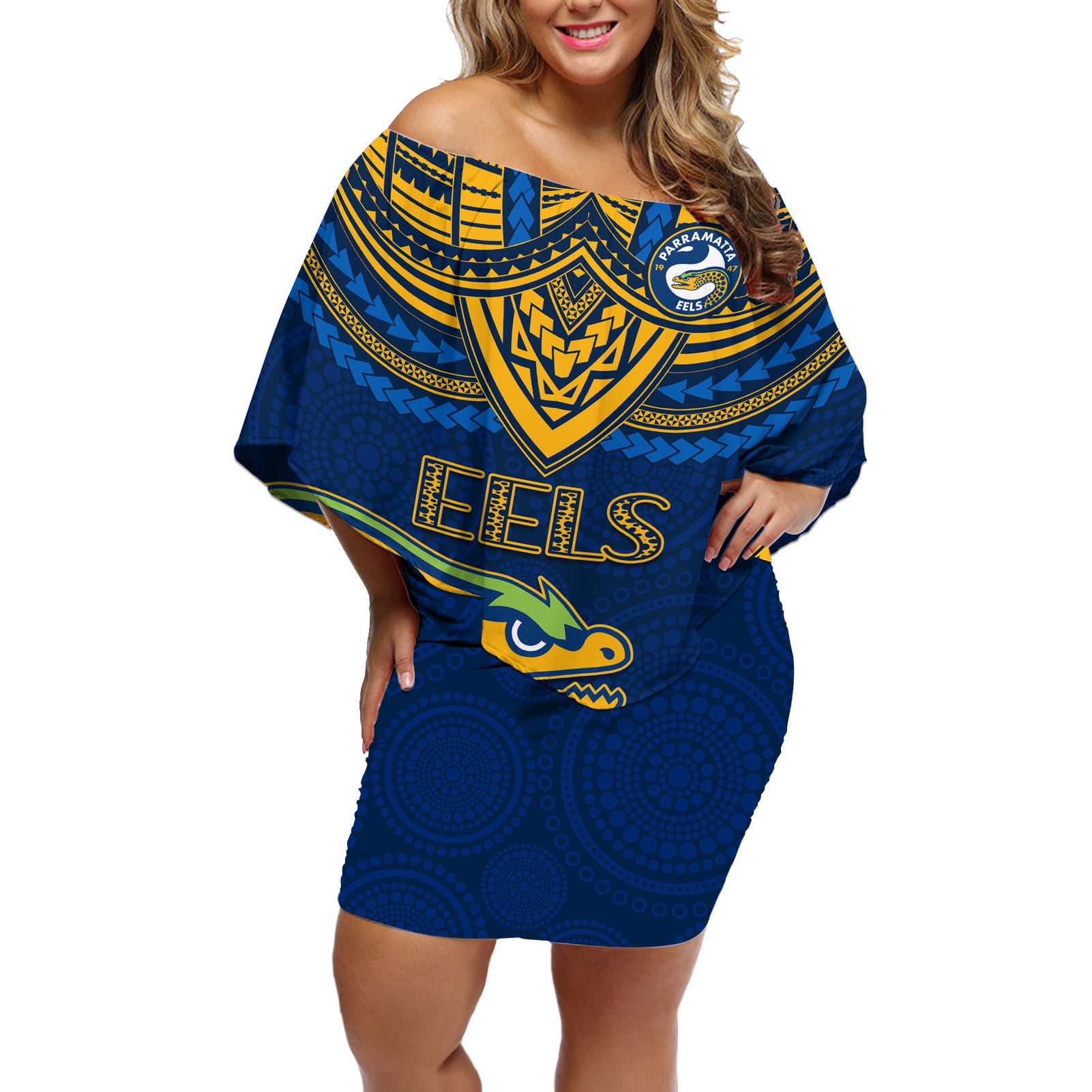 eels-rugby-off-shoulder-short-dress-polynesian-and-aboriginal-vibe