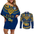 custom-eels-rugby-couples-matching-off-shoulder-short-dress-and-long-sleeve-button-shirts-polynesian-and-aboriginal-vibe