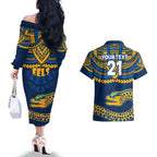 custom-eels-rugby-couples-matching-off-the-shoulder-long-sleeve-dress-and-hawaiian-shirt-polynesian-and-aboriginal-vibe