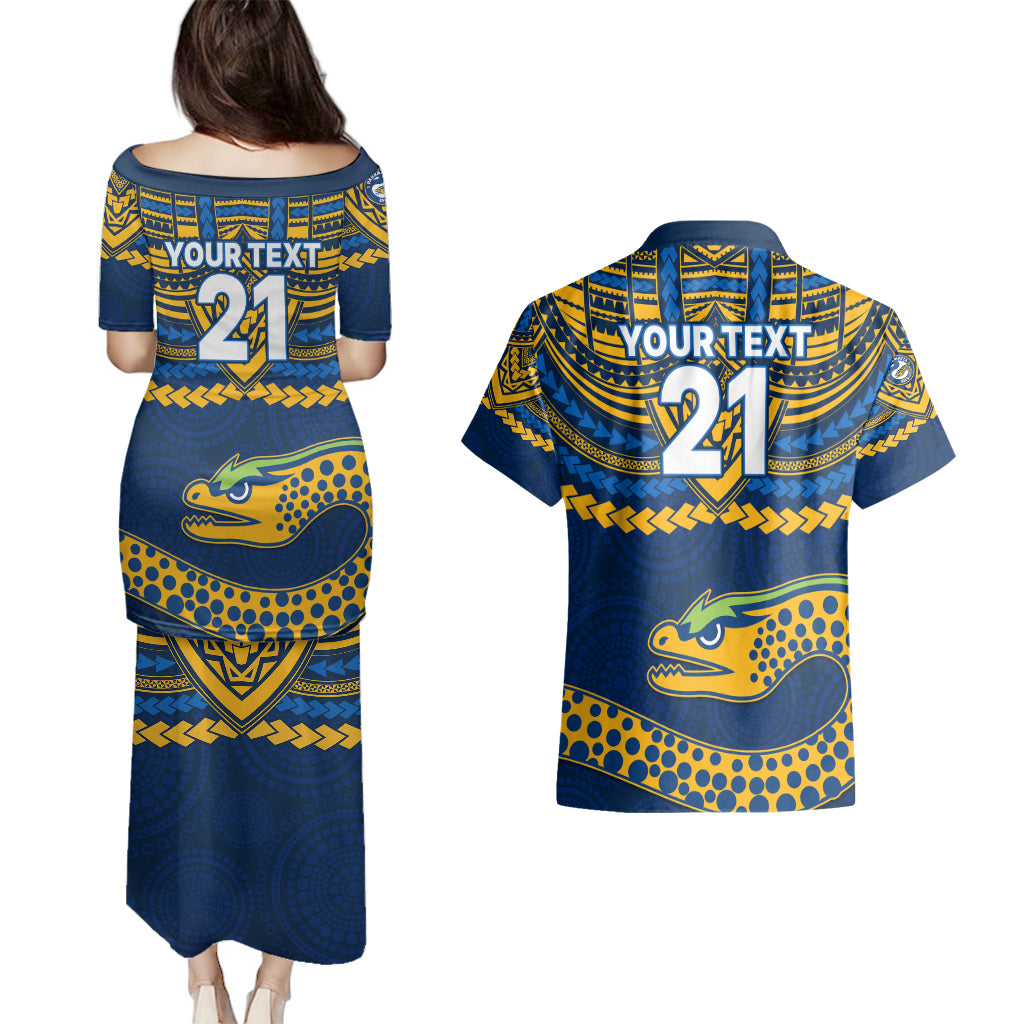 custom-eels-rugby-couples-matching-puletasi-dress-and-hawaiian-shirt-polynesian-and-aboriginal-vibe