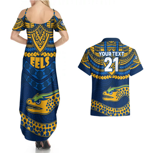 custom-eels-rugby-couples-matching-summer-maxi-dress-and-hawaiian-shirt-polynesian-and-aboriginal-vibe