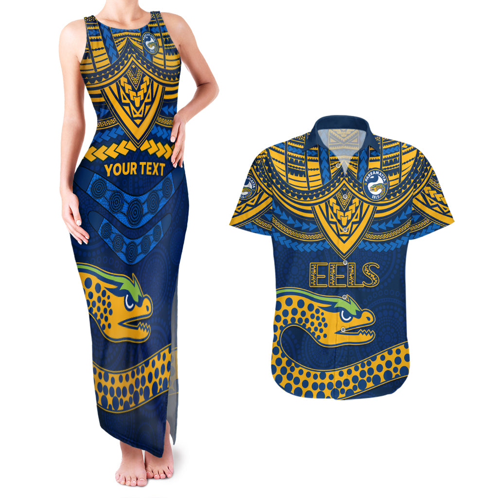 custom-eels-rugby-couples-matching-tank-maxi-dress-and-hawaiian-shirt-polynesian-and-aboriginal-vibe