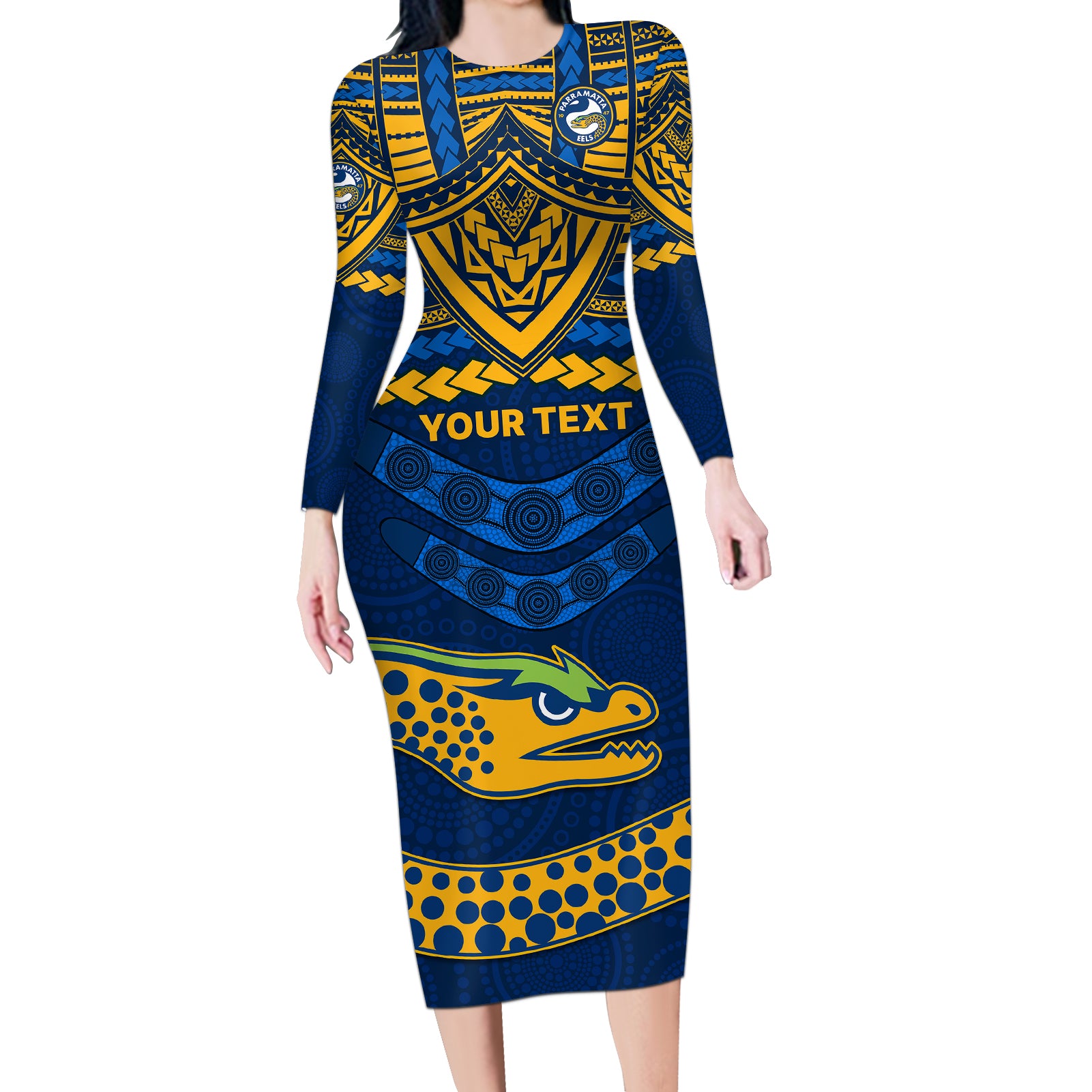 custom-eels-rugby-long-sleeve-bodycon-dress-polynesian-and-aboriginal-vibe
