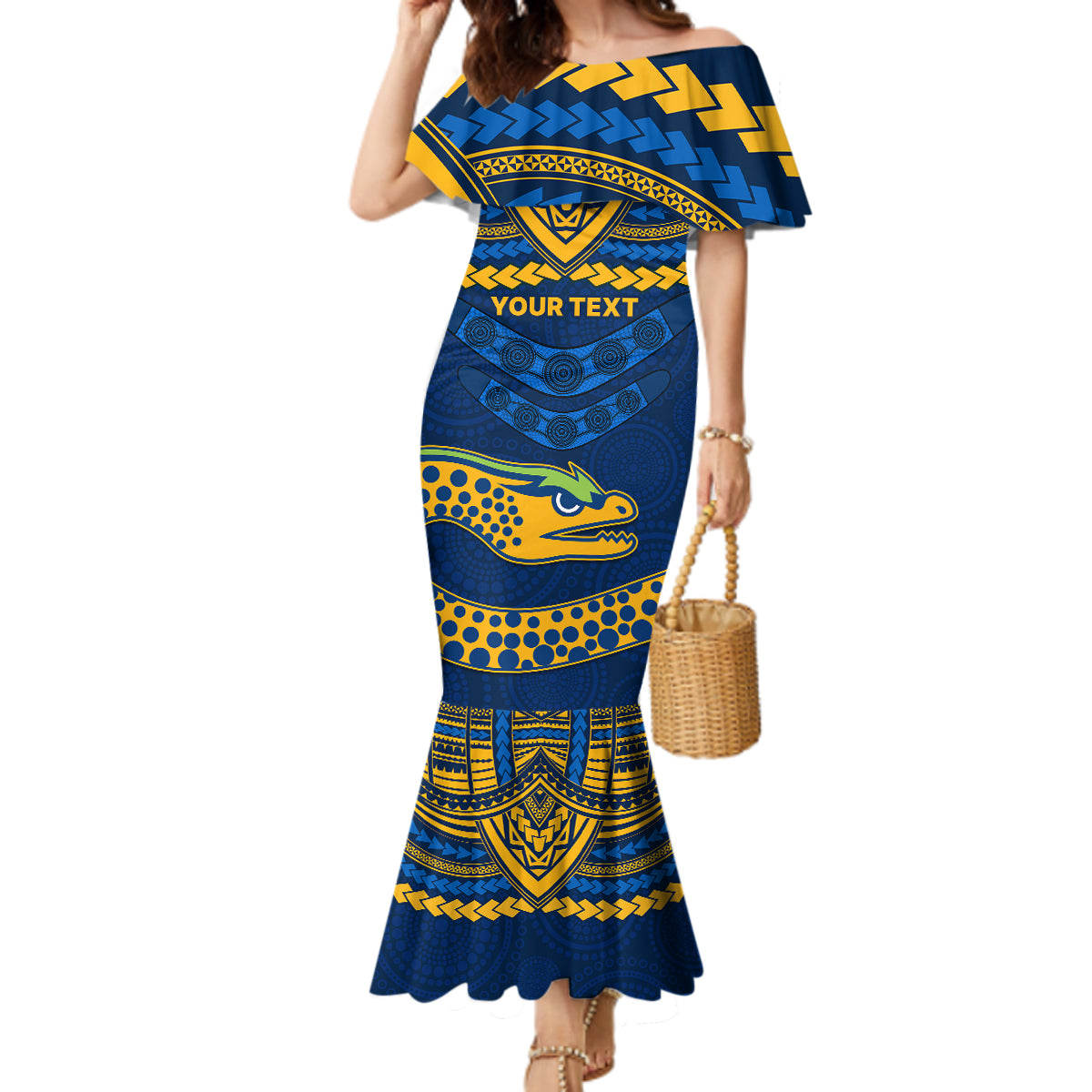 custom-eels-rugby-mermaid-dress-polynesian-and-aboriginal-vibe