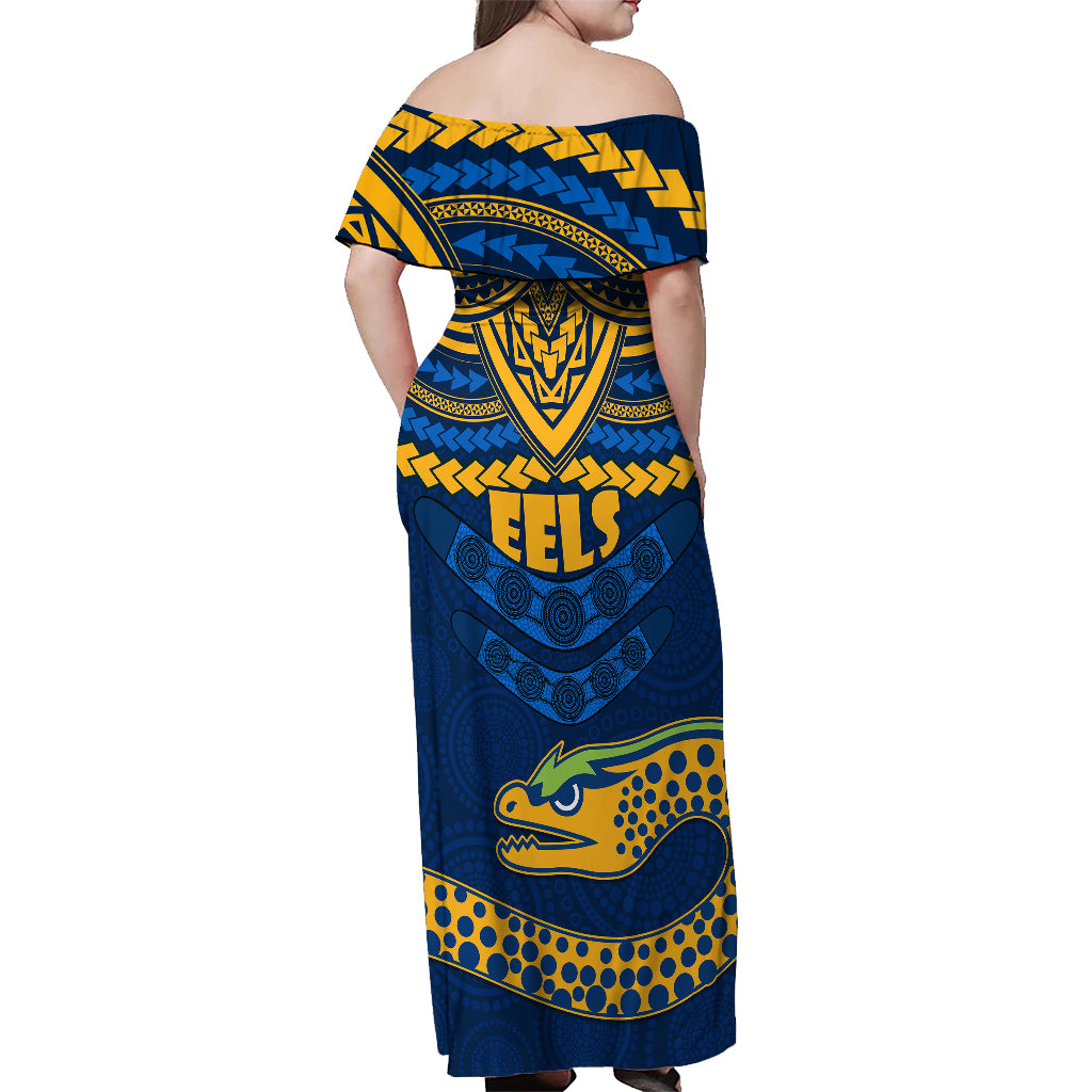 custom-eels-rugby-off-shoulder-maxi-dress-polynesian-and-aboriginal-vibe