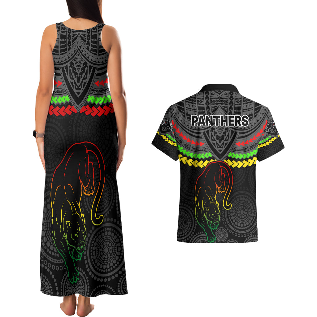 panthers-rugby-couples-matching-tank-maxi-dress-and-hawaiian-shirt-polynesian-and-aboriginal-vibe