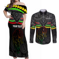 custom-panthers-rugby-couples-matching-off-shoulder-maxi-dress-and-long-sleeve-button-shirts-polynesian-and-aboriginal-vibe