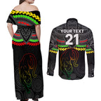 custom-panthers-rugby-couples-matching-off-shoulder-maxi-dress-and-long-sleeve-button-shirts-polynesian-and-aboriginal-vibe