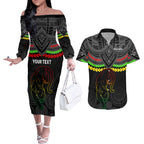custom-panthers-rugby-couples-matching-off-the-shoulder-long-sleeve-dress-and-hawaiian-shirt-polynesian-and-aboriginal-vibe
