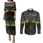 custom-panthers-rugby-couples-matching-puletasi-dress-and-long-sleeve-button-shirts-polynesian-and-aboriginal-vibe