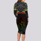 custom-panthers-rugby-long-sleeve-bodycon-dress-polynesian-and-aboriginal-vibe