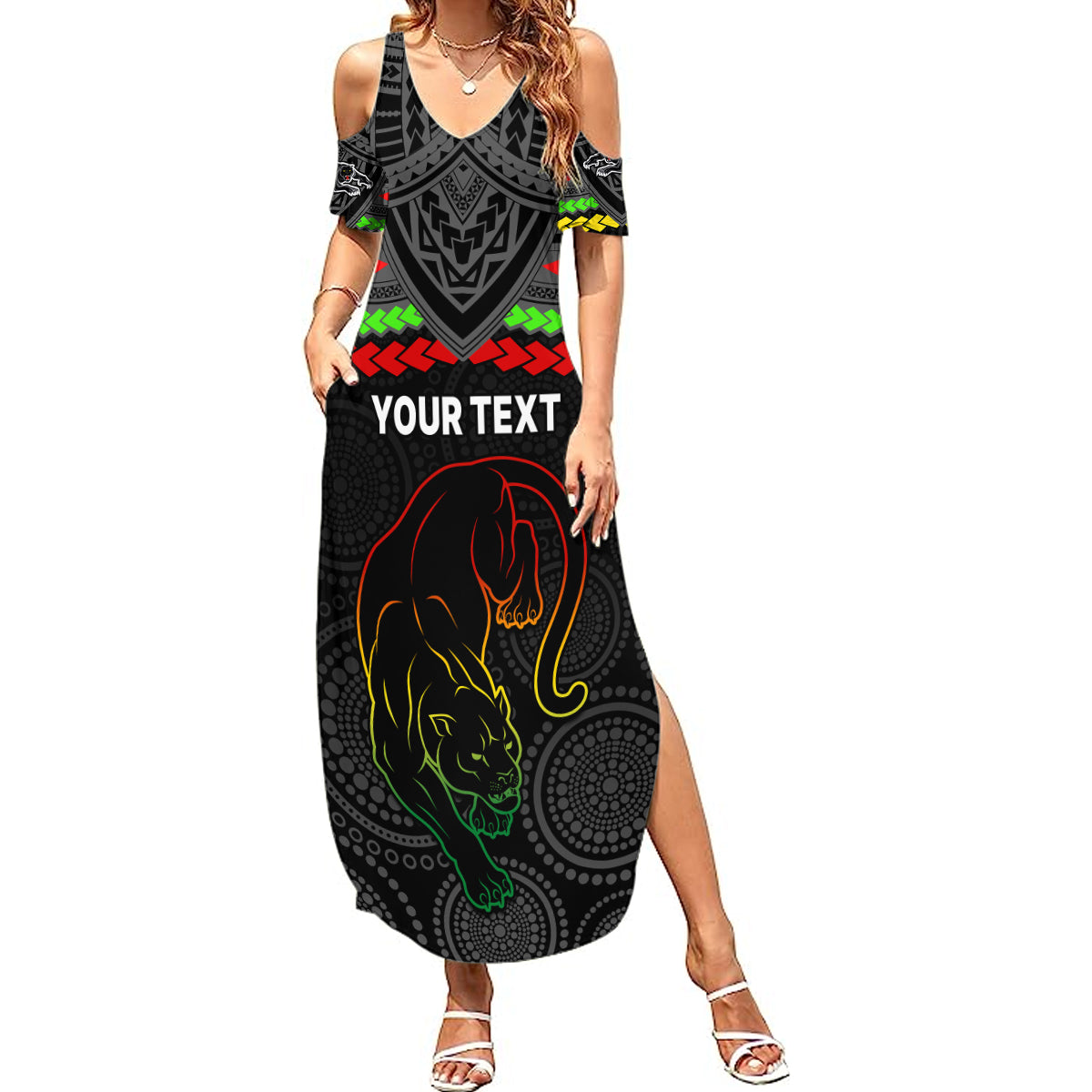 custom-panthers-rugby-summer-maxi-dress-polynesian-and-aboriginal-vibe