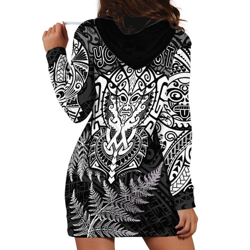 personalised-new-zealand-rugby-hoodie-dress-silver-fern-all-black-mix-ta-moko-white-style