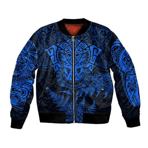 personalised-new-zealand-rugby-bomber-jacket-silver-fern-all-black-mix-ta-moko-blue-style