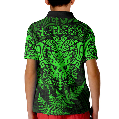 new-zealand-rugby-kid-polo-shirt-silver-fern-all-black-mix-ta-moko-green-style
