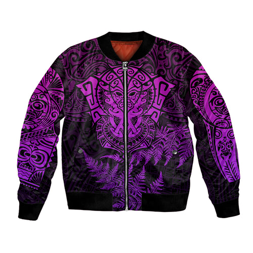 personalised-new-zealand-rugby-bomber-jacket-silver-fern-all-black-mix-ta-moko-purple-style