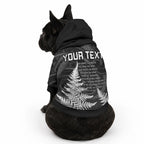 Personalised New Zealand Maori Rugby Pet Hoodie Aotearoa Ka Mate Haka All Black Mix Ta Moko White Style