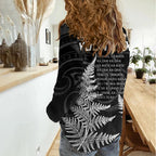 Personalised New Zealand Rugby Women Casual Shirt Aotearoa Ka Mate Haka All Black Mix Ta Moko White Style LT9