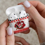 Illawarra Dragons Fire Personalised AirPods Case Christmas Rugby League Spirit - Aussie Hoodie