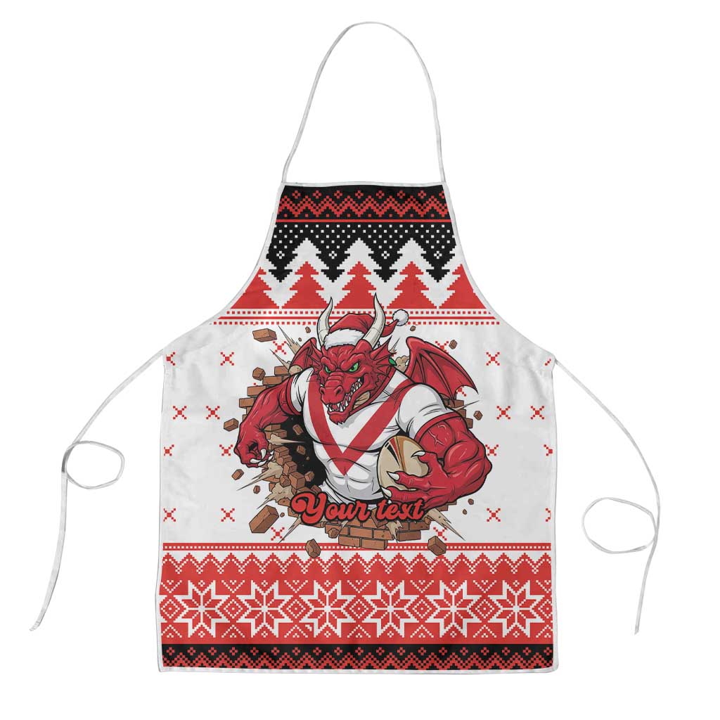 Illawarra Dragons Fire Personalised Apron Christmas Rugby League Spirit - Aussie Hoodie