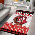 Illawarra Dragons Fire Personalised Area Rug Christmas Rugby League Spirit - Aussie Hoodie