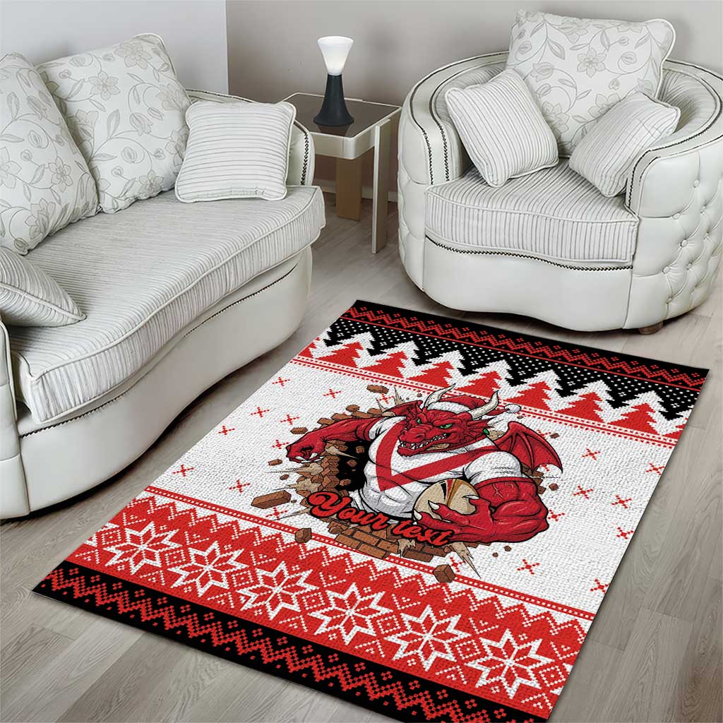 Illawarra Dragons Fire Personalised Area Rug Christmas Rugby League Spirit - Aussie Hoodie