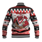 Illawarra Dragons Fire Personalised Baseball Jacket Christmas Rugby League Spirit - Aussie Hoodie