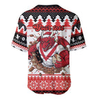 Illawarra Dragons Fire Personalised Baseball Jersey Christmas Rugby League Spirit - Aussie Hoodie
