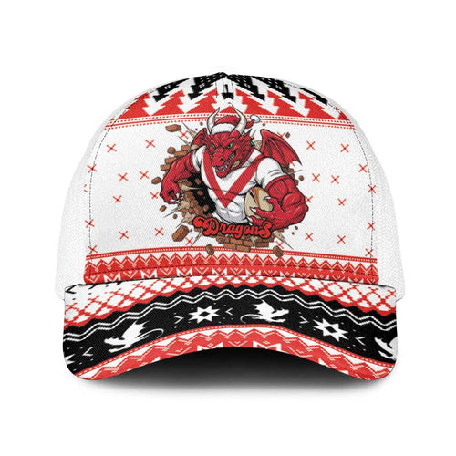 Illawarra Dragons Fire Baseball Net Cap Christmas Rugby League Spirit - Aussie Hoodie