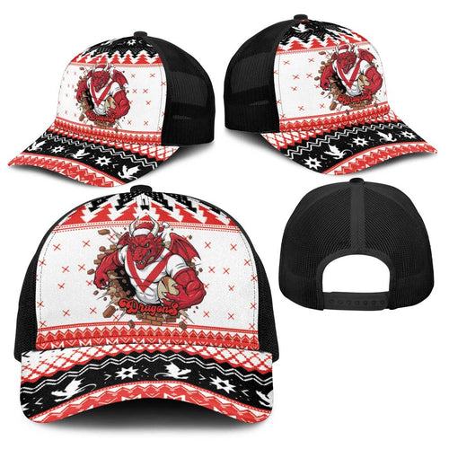 Illawarra Dragons Fire Baseball Net Cap Christmas Rugby League Spirit - Aussie Hoodie