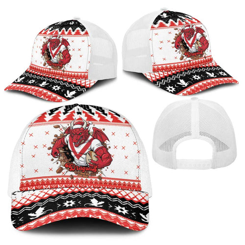 Illawarra Dragons Fire Baseball Net Cap Christmas Rugby League Spirit - Aussie Hoodie