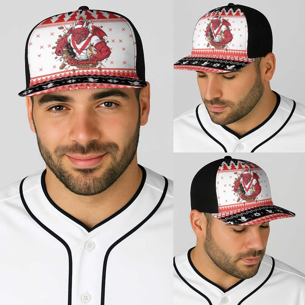 Illawarra Dragons Fire Baseball Net Cap Christmas Rugby League Spirit - Aussie Hoodie