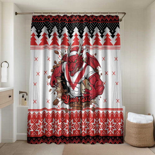 Illawarra Dragons Fire Personalised Bathroom Set Christmas Rugby League Spirit - Aussie Hoodie