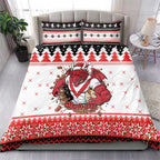 Illawarra Dragons Fire Personalised Bedding Set Christmas Rugby League Spirit - Aussie Hoodie