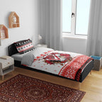 Illawarra Dragons Fire Personalised Bedding Set Christmas Rugby League Spirit - Aussie Hoodie