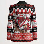 Illawarra Dragons Fire Personalised Blazer Christmas Rugby League Spirit - Aussie Hoodie