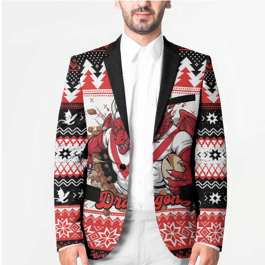 Illawarra Dragons Fire Personalised Blazer Christmas Rugby League Spirit - Aussie Hoodie