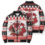 Illawarra Dragons Fire Personalised Bomber Puffer Jacket Christmas Rugby League Spirit - Aussie Hoodie