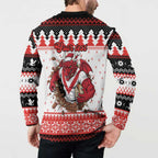 Illawarra Dragons Fire Personalised Button Sweatshirt Christmas Rugby League Spirit - Aussie Hoodie