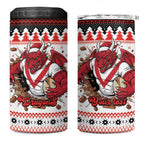 Illawarra Dragons Fire Personalised 4 in 1 Can Cooler Tumbler Christmas Rugby League Spirit - Aussie Hoodie