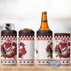 Illawarra Dragons Fire Personalised 4 in 1 Can Cooler Tumbler Christmas Rugby League Spirit - Aussie Hoodie