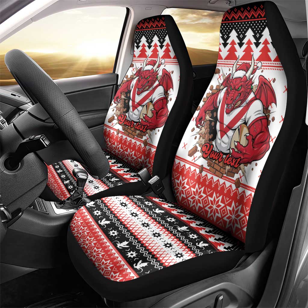 Illawarra Dragons Fire Personalised Car Seat Cover Christmas Rugby League Spirit - Aussie Hoodie