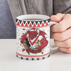 Illawarra Dragons Fire Personalised Ceramic Mug Christmas Rugby League Spirit - Aussie Hoodie